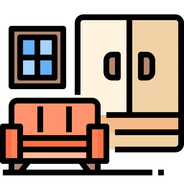 Household House Decoration Icon — Stock Vector