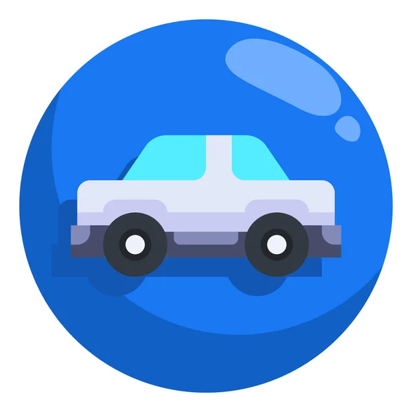 Ikona Transportu Samochodowego Stylu Odznaki — Wektor stockowy