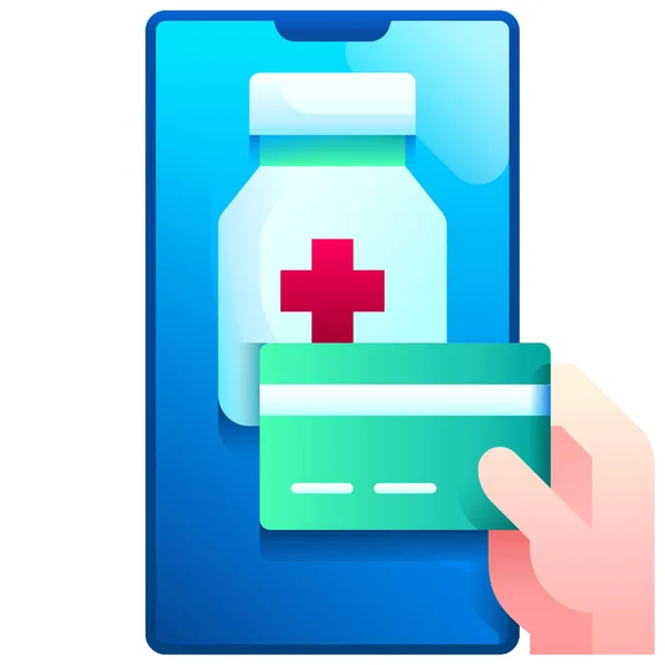 Pharmacy Payment Healthcare Icon — Stock Vector