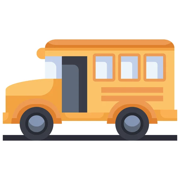 Automóvil Autobús Icono Público — Vector de stock
