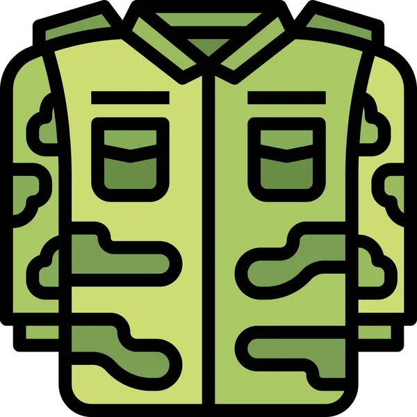 Army Soldier Uniform Icon — Stock Vector