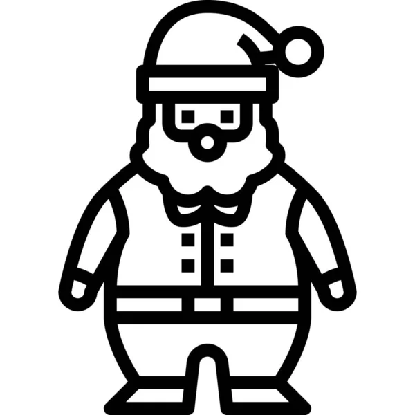 Claus Avatar Weihnachtsmann Symbol — Stockvektor