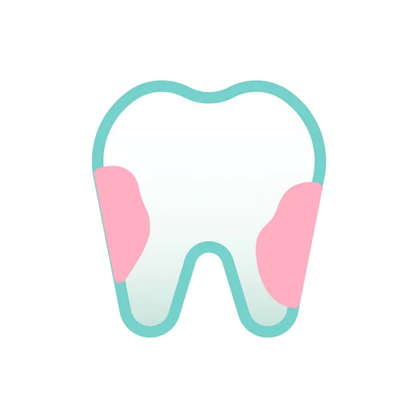 虫歯の歯のアイコン — ストックベクタ