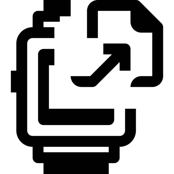 Значок Файла Пристрою Стилі Solid — стоковий вектор