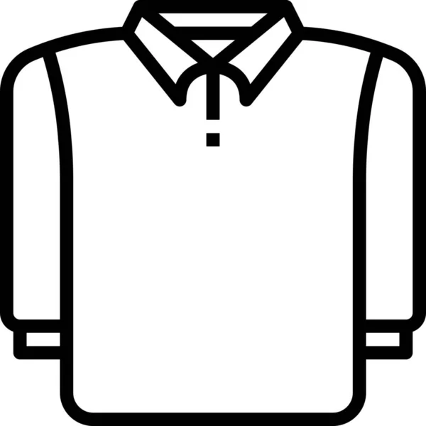 Pullover Moda Jersey Icona — Vettoriale Stock