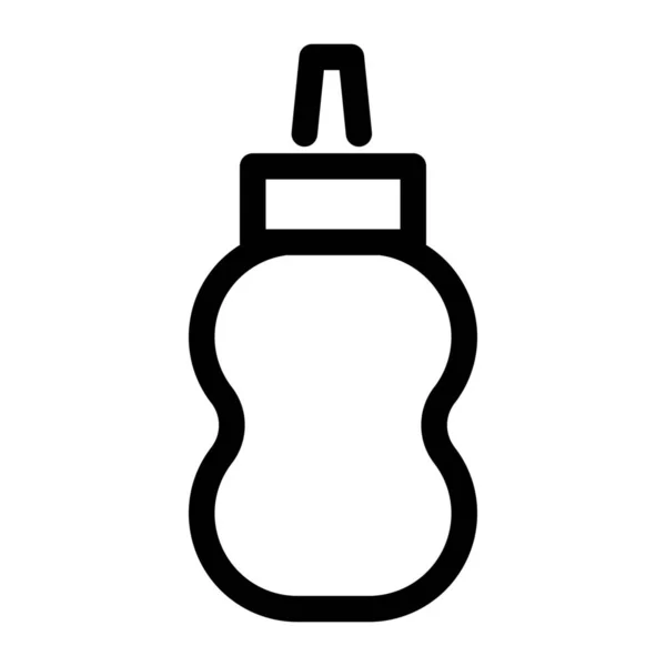 Ingrédient Condiment Icône Ketchup — Image vectorielle