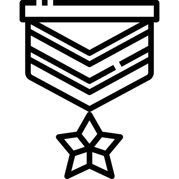 Premio Logro Medalla Icono — Vector de stock