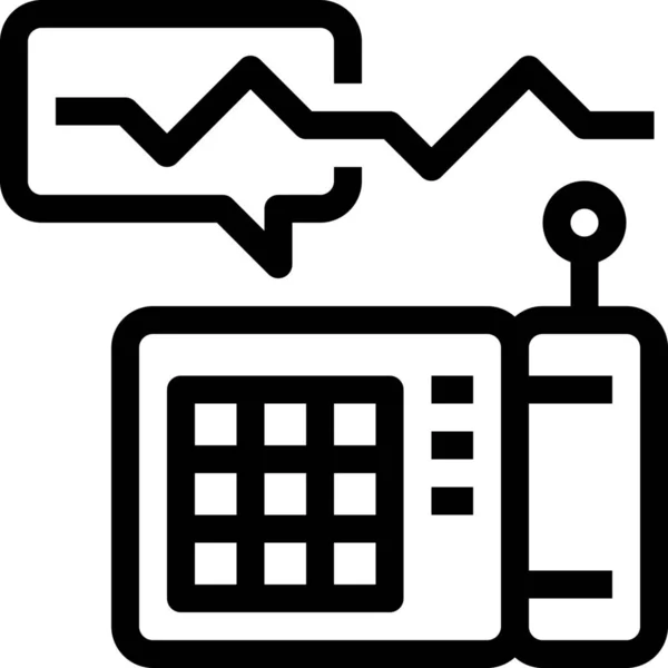 Apparaten Elektronica Huishouden Icoon Outline Stijl — Stockvector