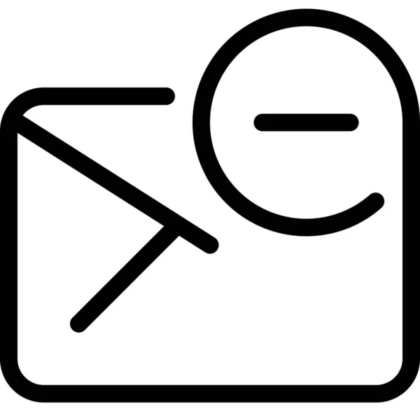 Email Επιστολή Εικονίδιο Ταχυδρομείου Στυλ Περίγραμμα — Διανυσματικό Αρχείο