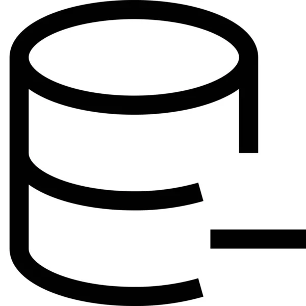 Icono Base Datos Datos Negocio Estilo Outline — Vector de stock