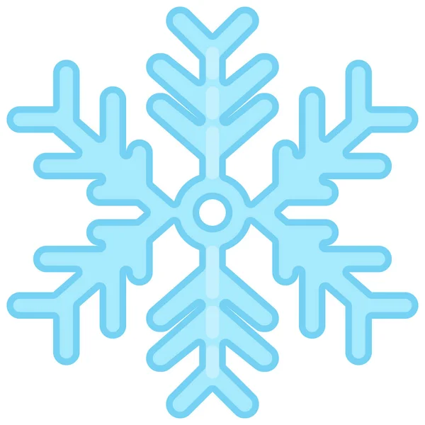 Fiocco Neve Tempo Icona Natale — Vettoriale Stock