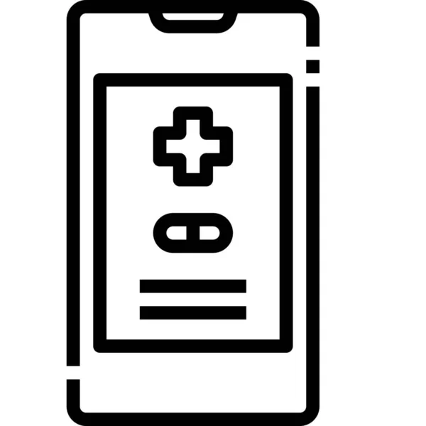 Prescription Note Medicine Icon — Stock Vector