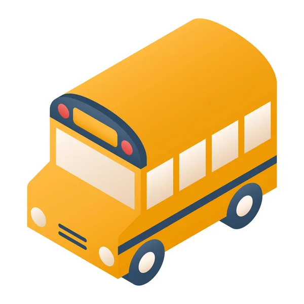 School Bus Transportation Icon — Stock Vector