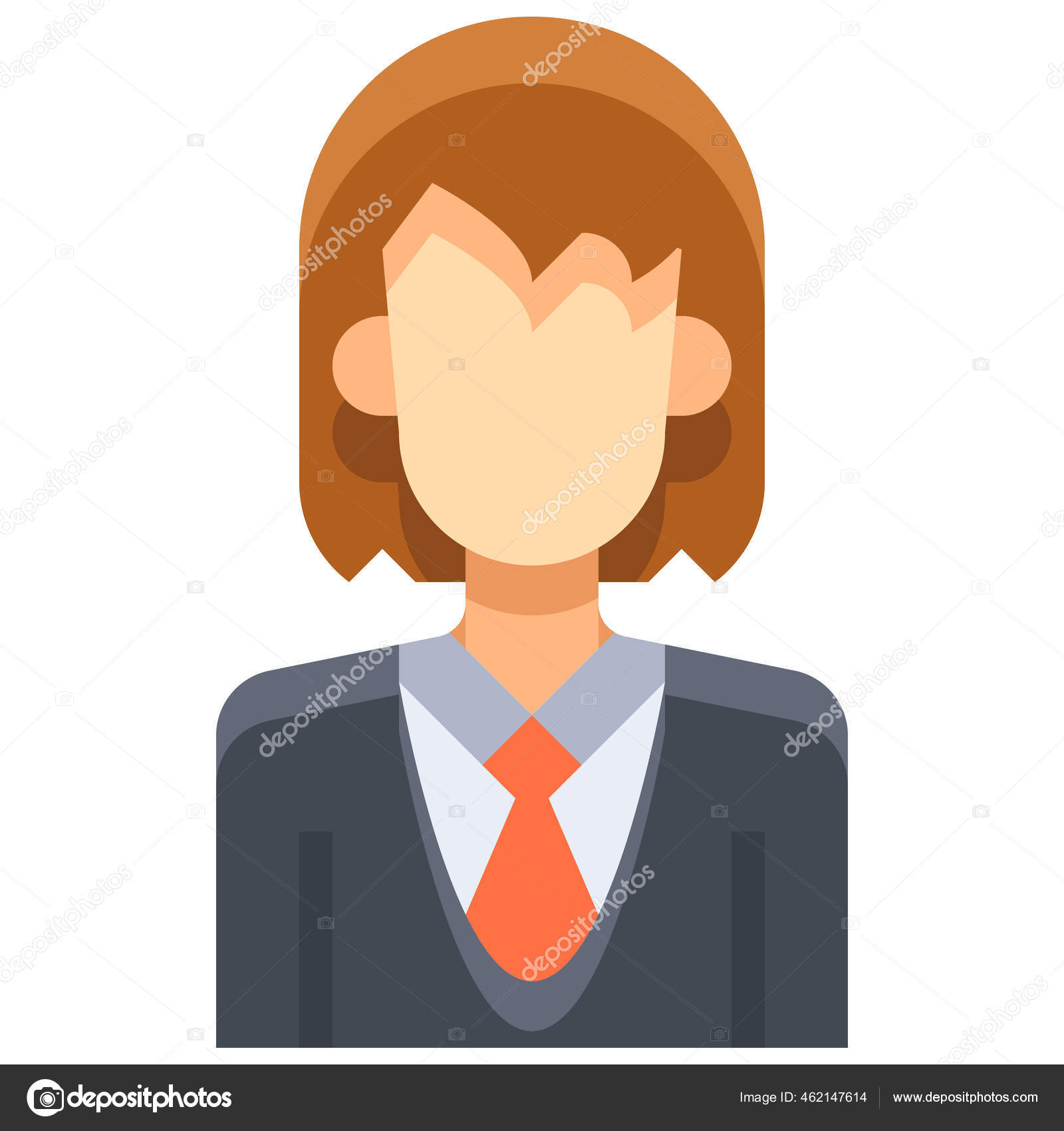 Avatar, people, business, woman, female, long hair icon - Download on  Iconfinder