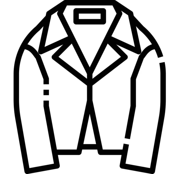 Clothes Clothing Coat Icon Outline Style — Stock Vector