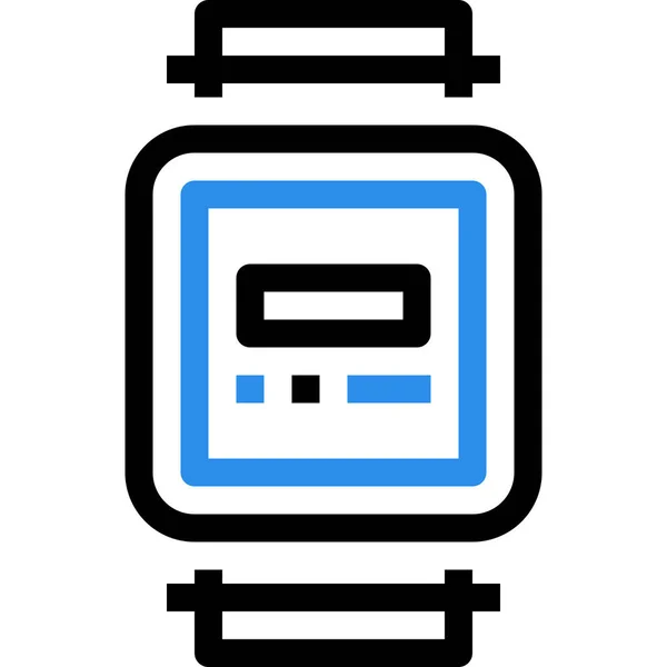 Uhr Hardware Symbol Outline Stil — Stockvektor
