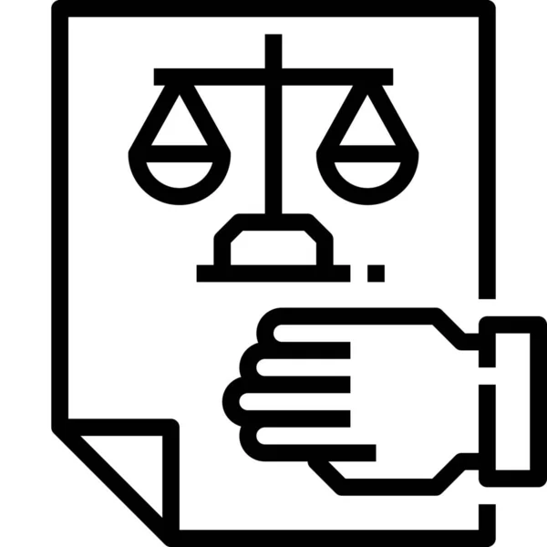 Εικονίδιο Εγγράφου Νόμου Χέρι — Διανυσματικό Αρχείο