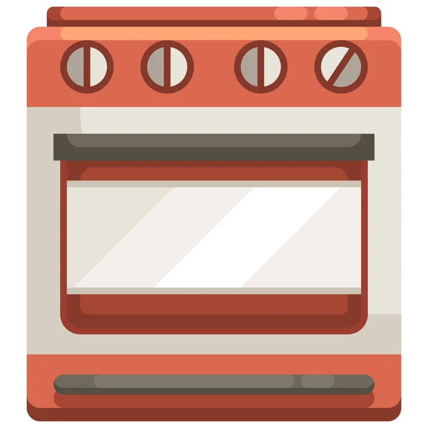 Cocina Electrónica Icono Cocina Estilo Plano — Vector de stock