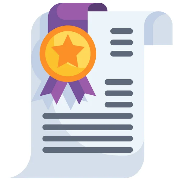 Значок Сертифіката Ступеня Нагородження — стоковий вектор