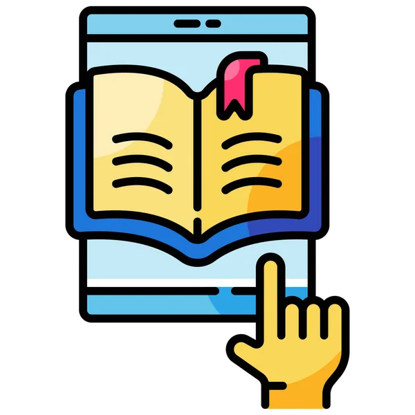Book Learning Education Icon — Vector de stock
