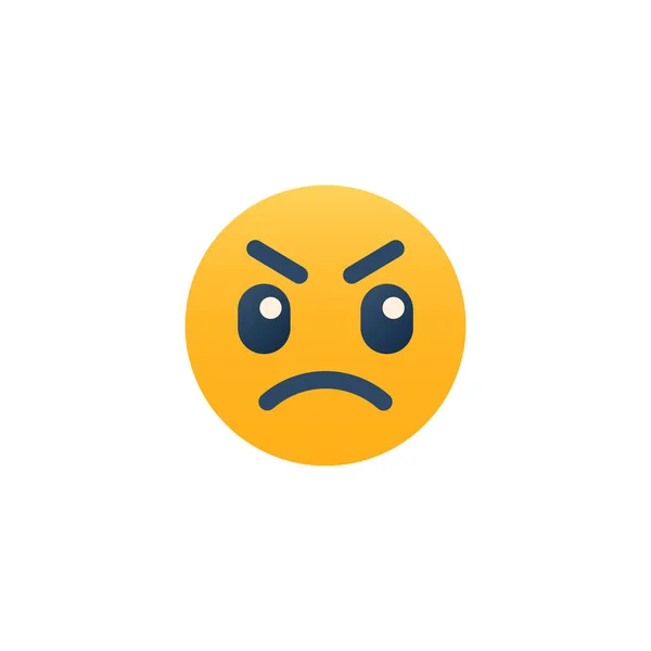 Icono Expresión Emoji Enojado — Vector de stock