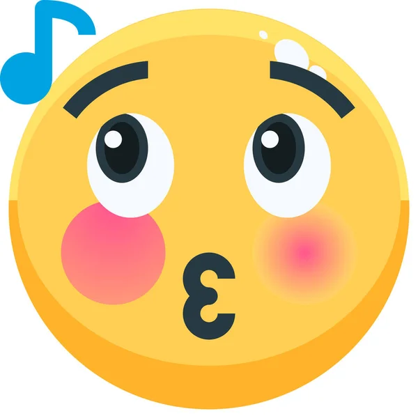 Emoji Emotions Emotionales Symbol Flachen Stil — Stockvektor