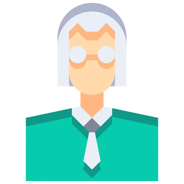 Avatar Career People Icon Flat Style — Stock Vector