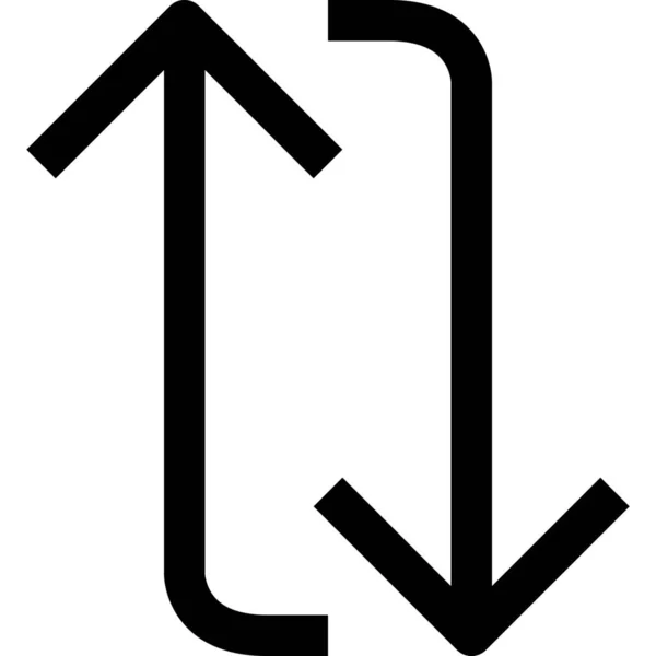 App Arrow Essential Icon Outline Style — Stock Vector