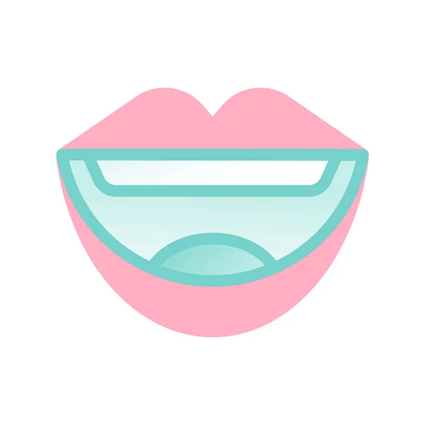 Ícone Saúde Feliz Dental — Vetor de Stock