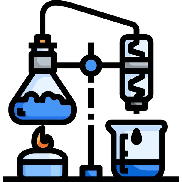 Bunsen Burner Chemical Icon — Stock Vector