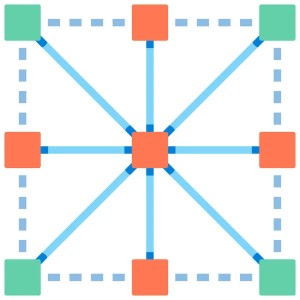 Ікона Асоціативного Правила Алгоритму Стилі Flat — стоковий вектор