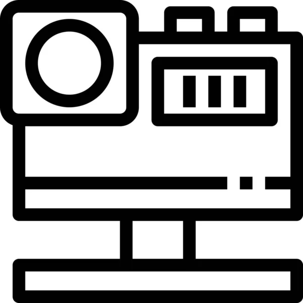 Camera Digitale Elektronica Icoon Fotografie Categorie — Stockvector