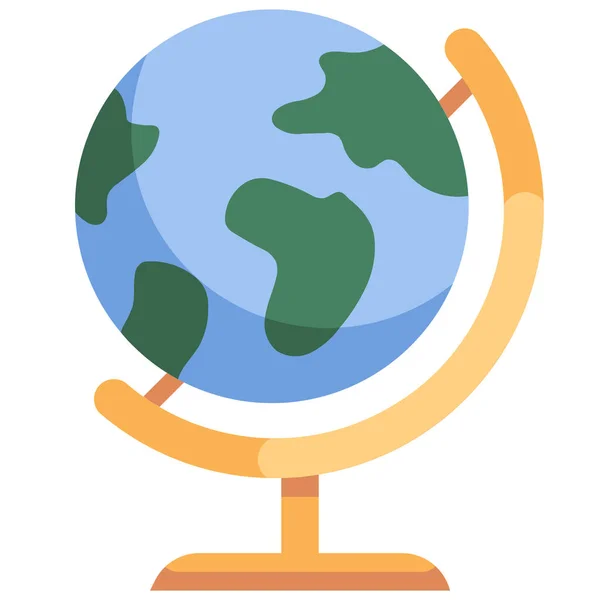 Earth Education Geography Icon — Stock Vector