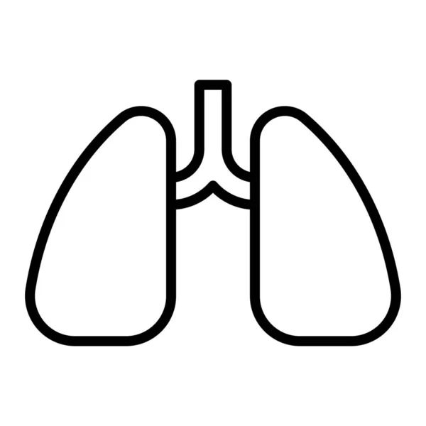 Anatomie Poitrine Poumon Icône — Image vectorielle