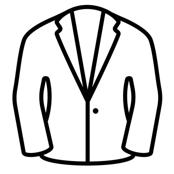 Veste Costume Icône Mode — Image vectorielle