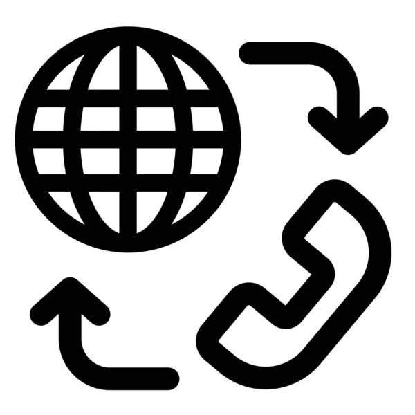 Ikona Połączenia Komunikacyjnego — Wektor stockowy