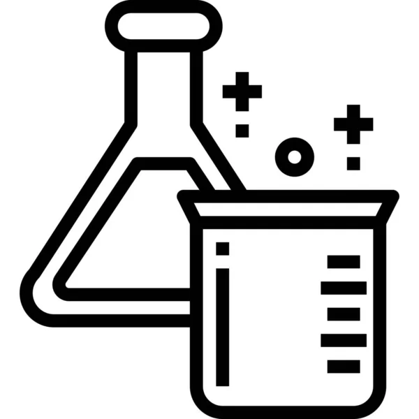 Testowanie Ikony Chemii Naukowej — Wektor stockowy