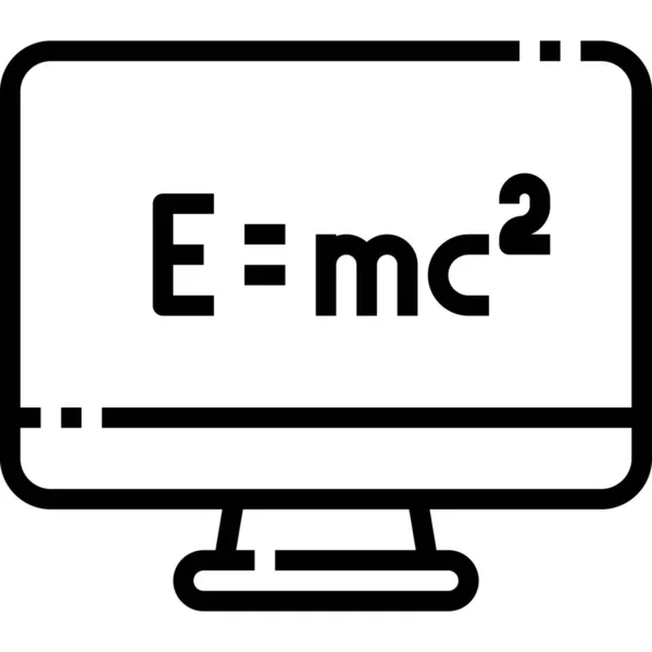 Classroom Education Elearning Icon Science Research Category — Stock Vector