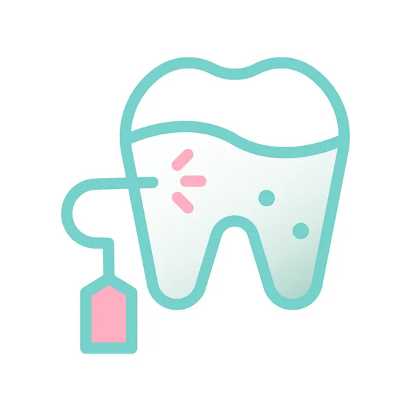 Dental Dentist Plaque Icon — Stock Vector