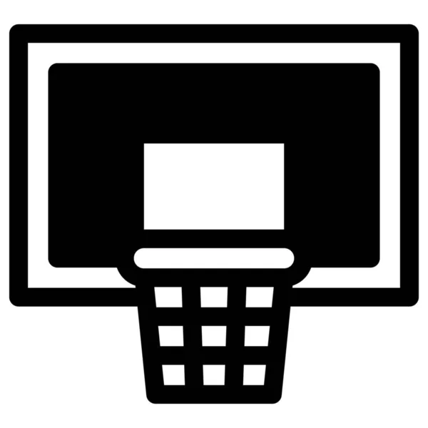 Καλάθι Εικονίδιο Του Διαγωνισμού Μπάσκετ — Διανυσματικό Αρχείο