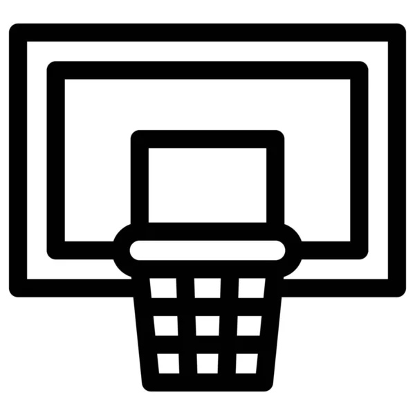 Basket Basketball Competition Icon — Stock Vector