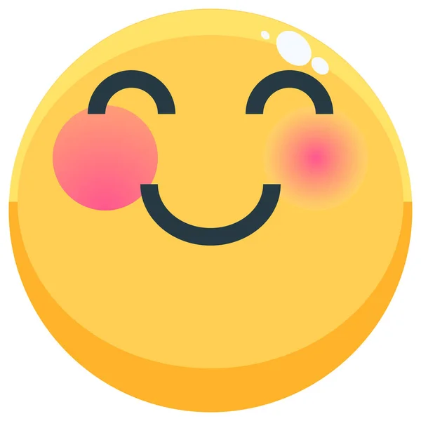 Emoji Emoção Ícone Emocional Estilo Plano — Vetor de Stock