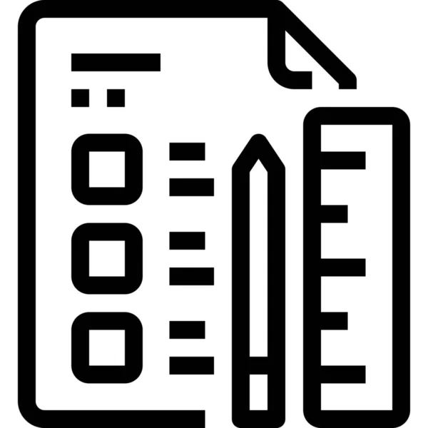 Bildung Wissen Lernen Symbol Outline Stil — Stockvektor