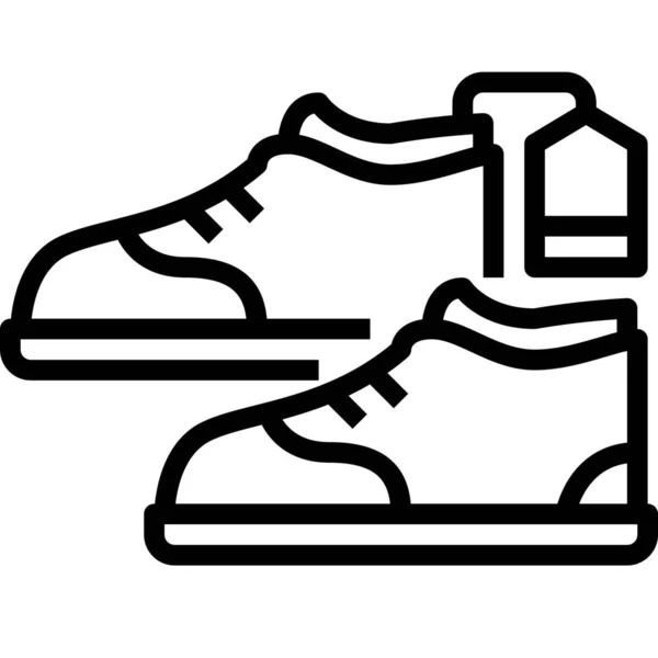 Etikett Schuhe Preissymbol — Stockvektor