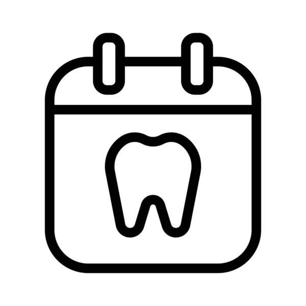 Appuntamento Clinica Icona Dentale — Vettoriale Stock