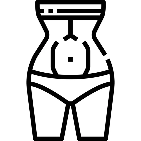 Bauch Körper Diät Symbol — Stockvektor