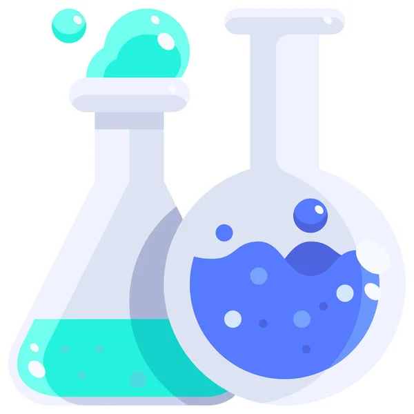 Chemical Chemistry Education Icon Flat Style — Stock Vector