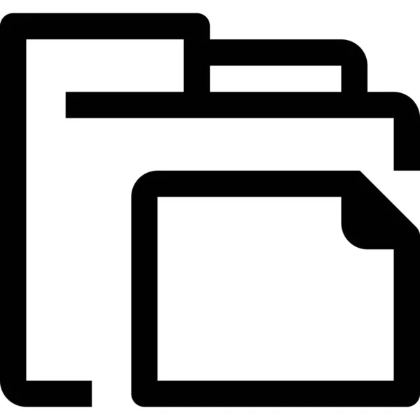 Archiv Dokument Datei Symbol Umrissstil — Stockvektor