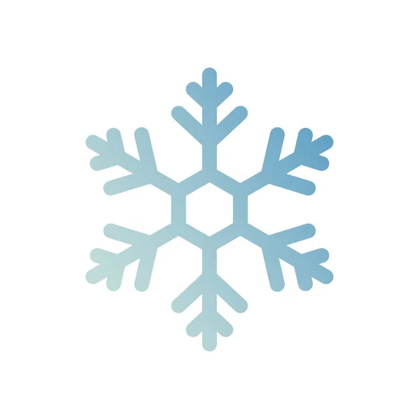 Snö Vinter Ikon Mjuk Stil — Stock vektor