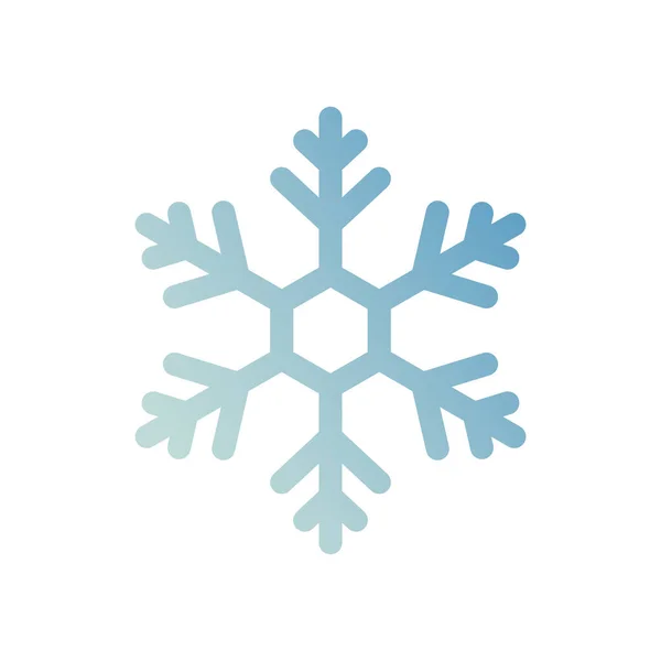 Nieve Icono Hielo Invierno Estilo Suave — Vector de stock